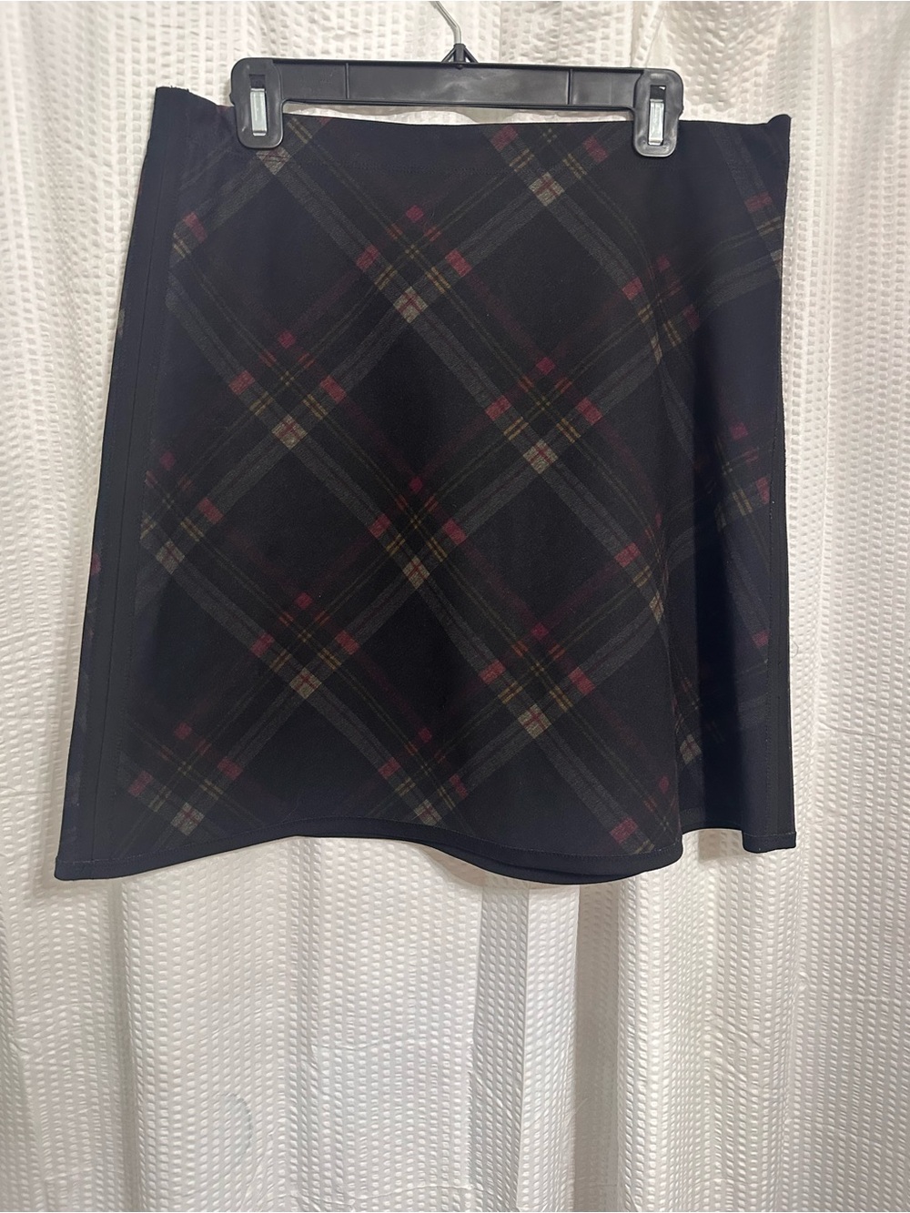 Max Studio Black Plaid Mini Skirt - Picture 2 of 4
